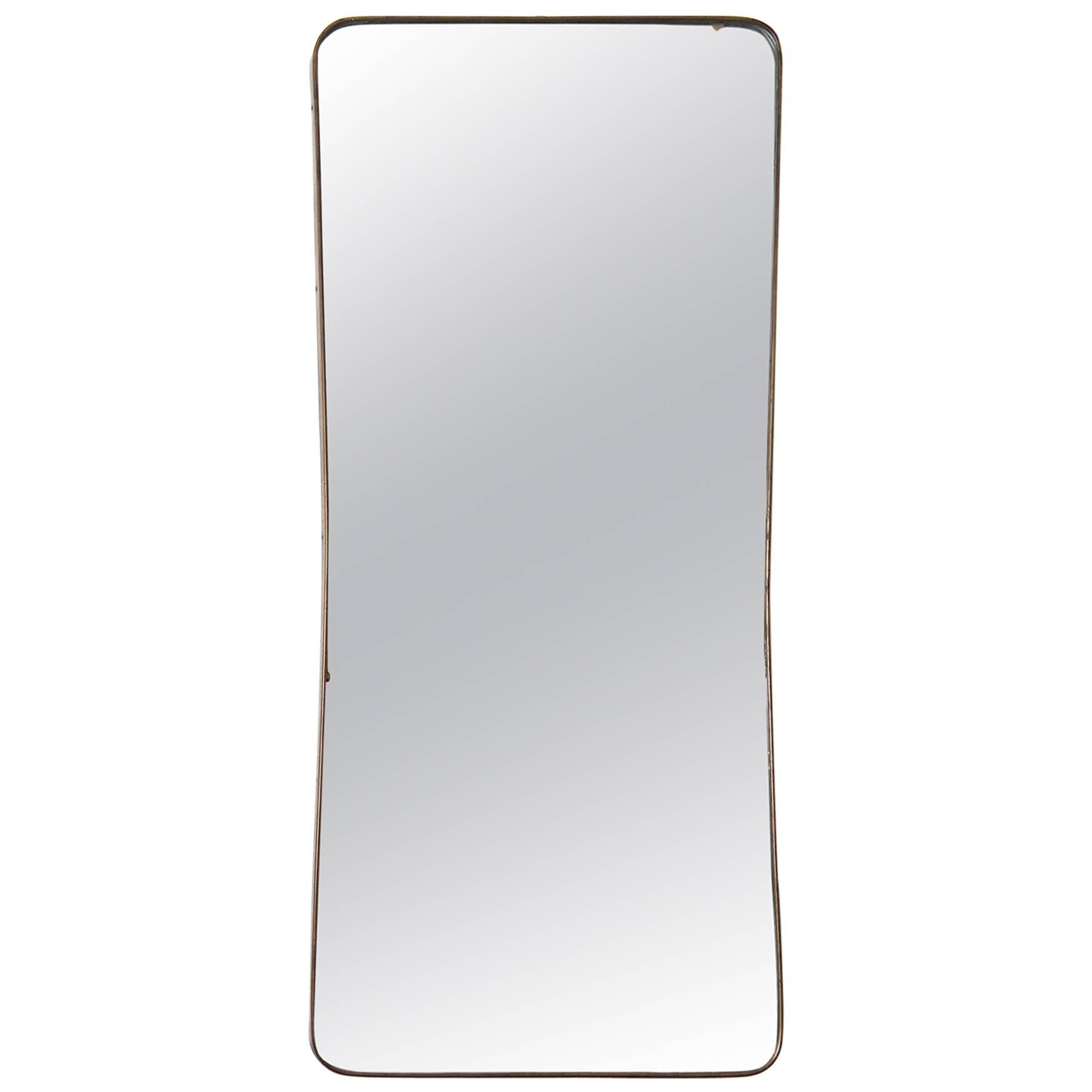 Brass Frame Italian Mirror