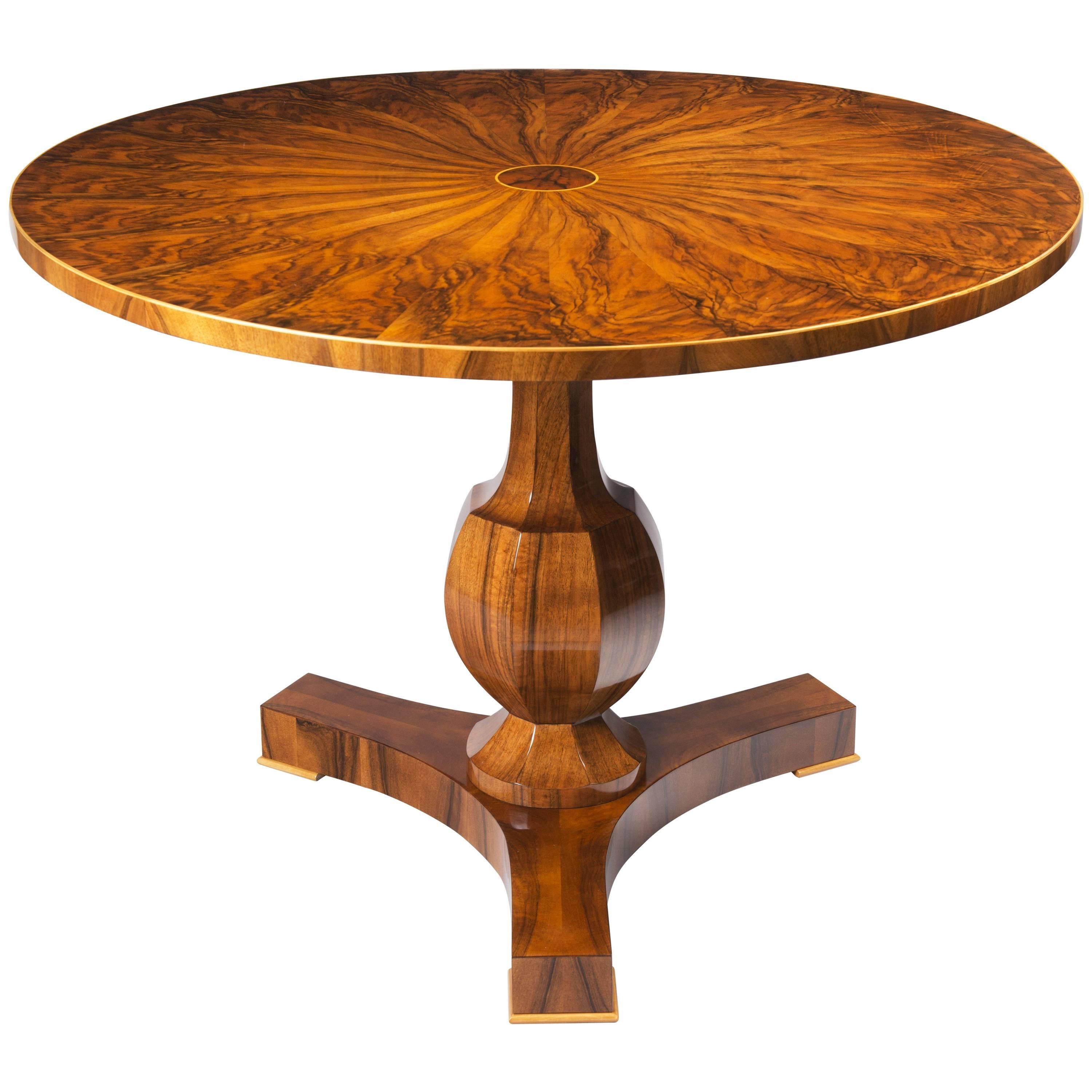 Biedermeier Tilt-Top Pedestal Table For Sale