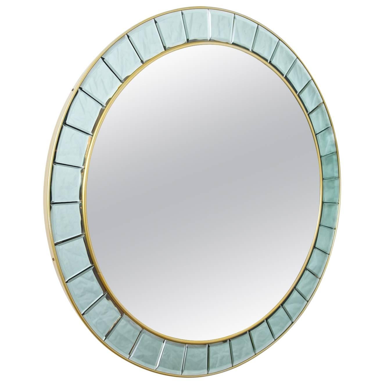 Large Round Mirror style of Cristal Arte