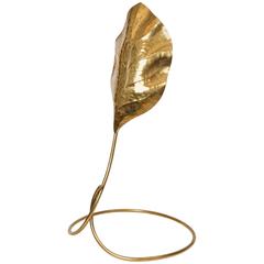 Medium Rhubarb Leaf Floor Light, circa 1970 11