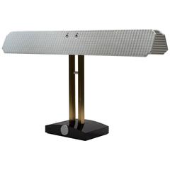 Porcelain and Brass "Capalonga" Desk Lamp by Afra & Tobia Scarpa for Flos, 1982