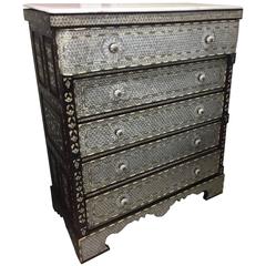 Syrian Mother-of-Pearl Five-Drawer Dresser Haskell Antiques