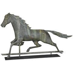 J.L. Mott Iron Works "Nelson" Horse Weathervane in Copper, circa 1890s