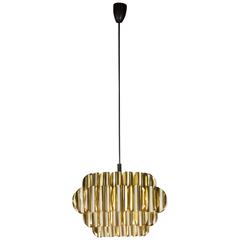Stylish Brass Hanging Light  by Werner Shou for Coronell