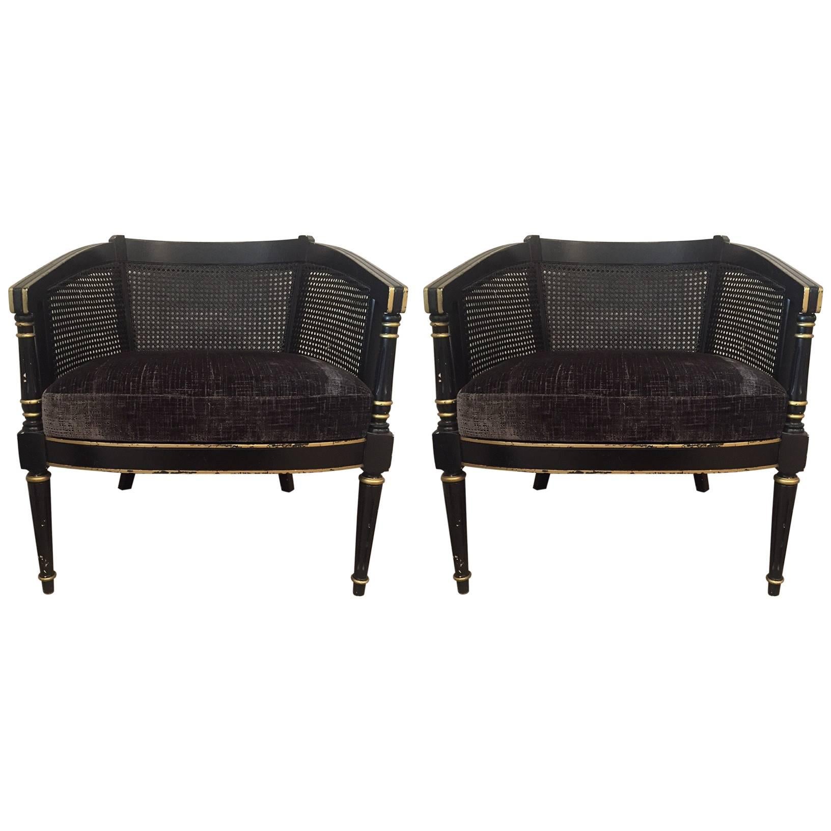 Pair of 20th Century Empire-Style Chairs