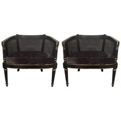 Pair of 20th Century Empire-Style Chairs 1