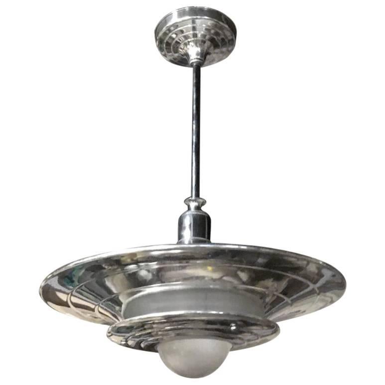 French Mid-Century Modernist Ceiling Light or Chandelier For Sale