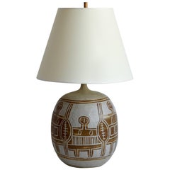 Vintage Ceramic Table Lamp, 20th Century, France