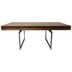 Rosewood and Steel Desk by Bodil Kjaer