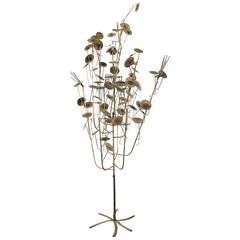 Brutalist Metal Tree Sculpture in the Style of C. Jere 10