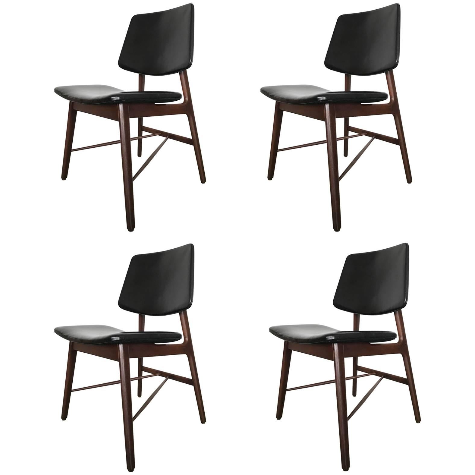 Four Rosewood Arne Vodder Dining Chairs