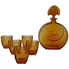Ensemble de carafes en verre de Murano