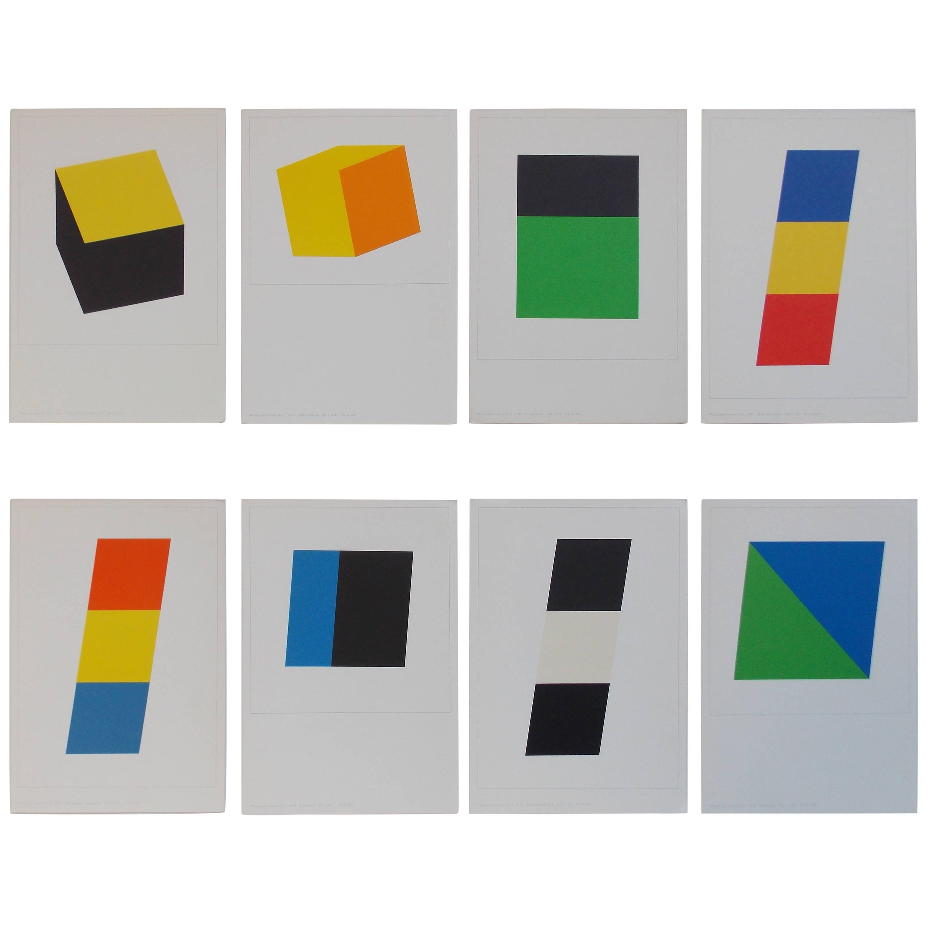 After Ellsworth Kelly Sample Portfolio Prints from Gemini G.E.L