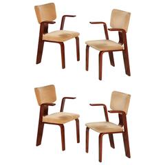 Set of Four Bentwood Modernist Armchairs 1