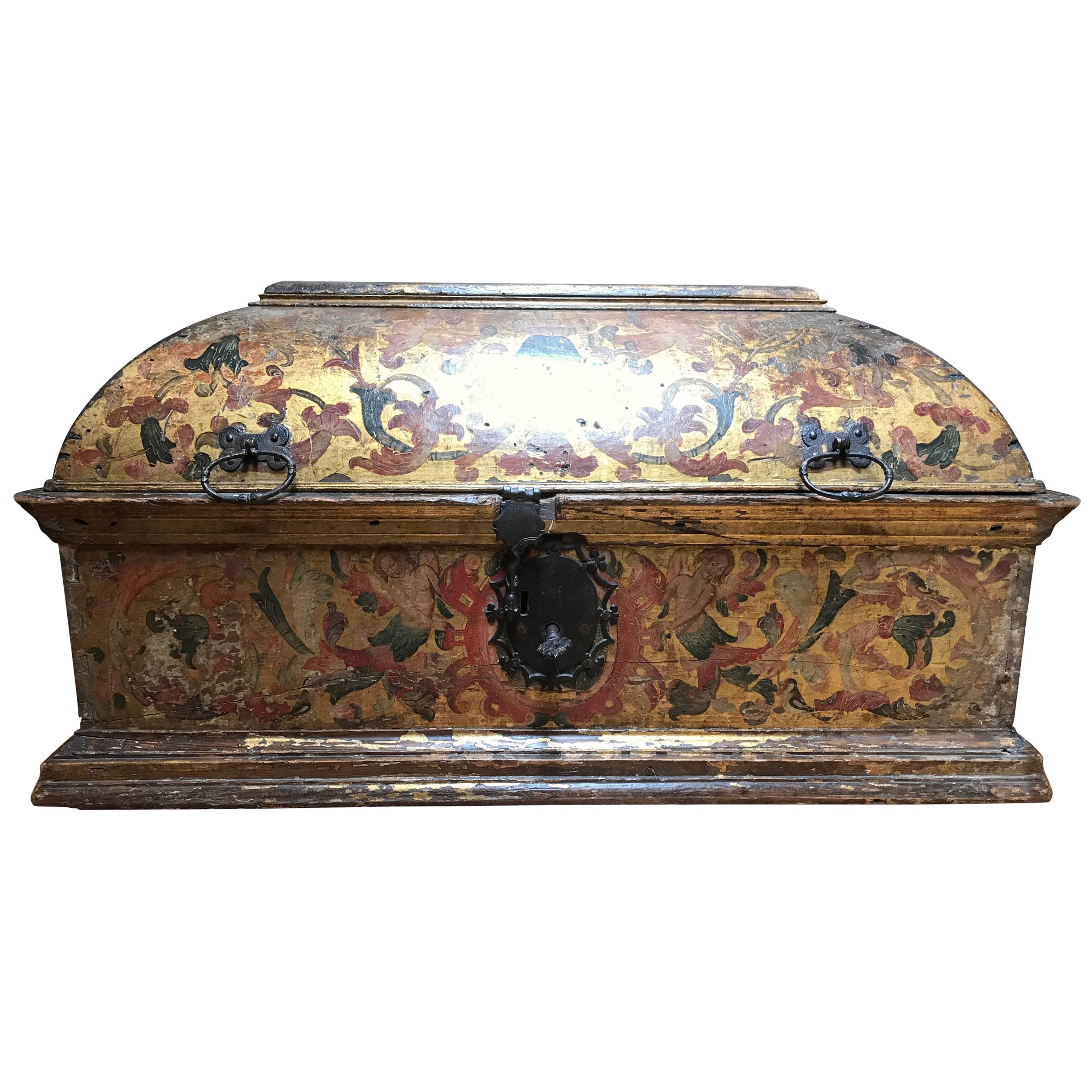 Extremely Rare Cassone late 15th Century Torino Family Savoye 1480-1490 dated For Sale