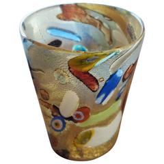 21st Century Abstract Multicoloured Murrine Blown Glass Italian Vase