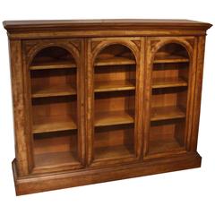 19th Century Three-Door Mahogany Bookcase