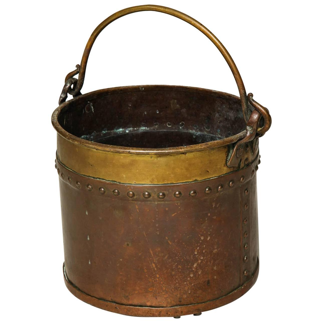 Diminutive Copper and Brass Bucket