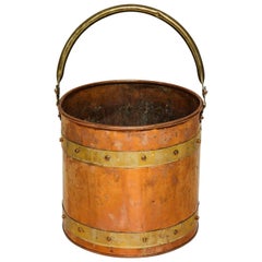 Antique Copper and Brass Bucket