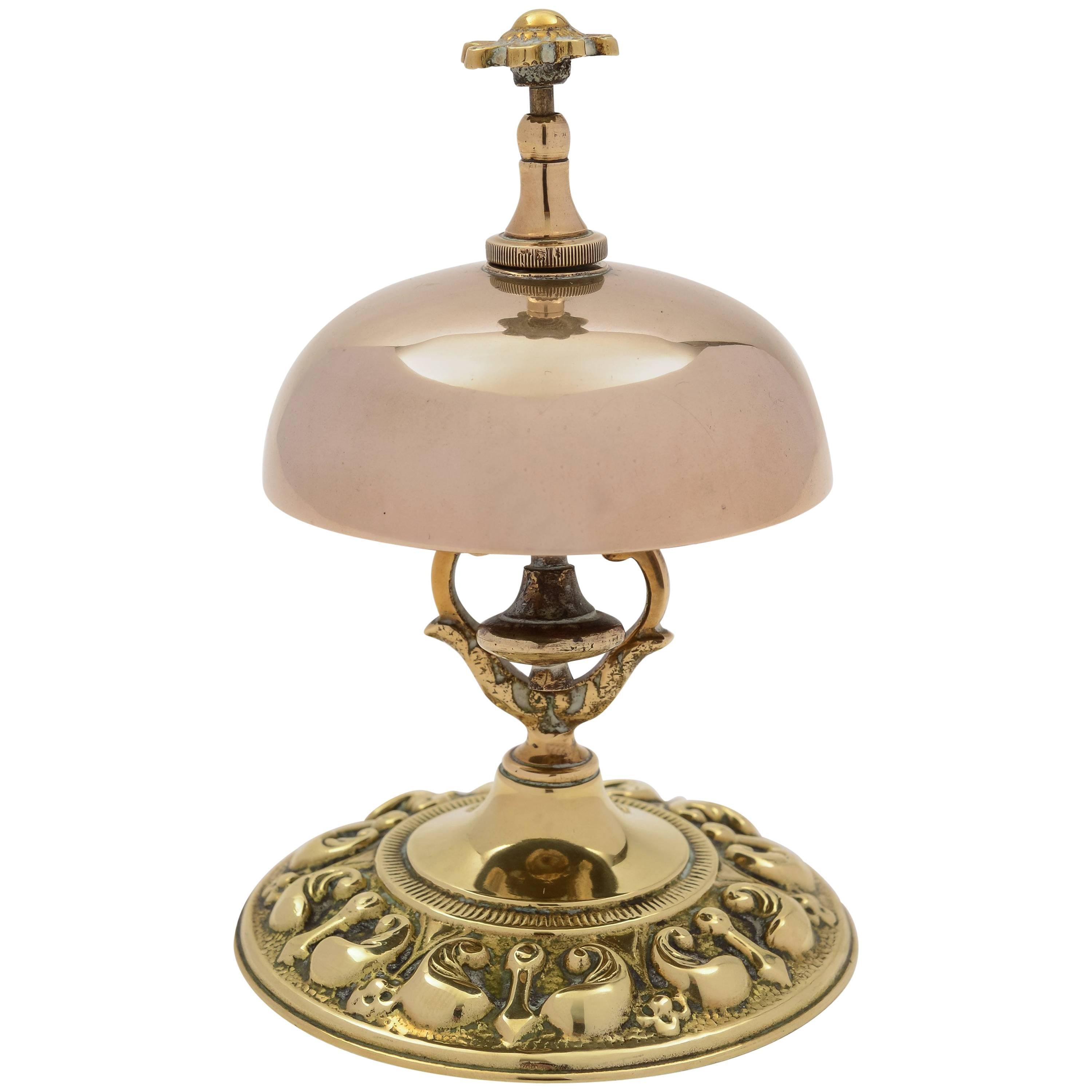 19th Century Victorian Brass Shop Reception Bell