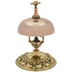 Antique 19th Century Victorian Brass Shop Reception Bell