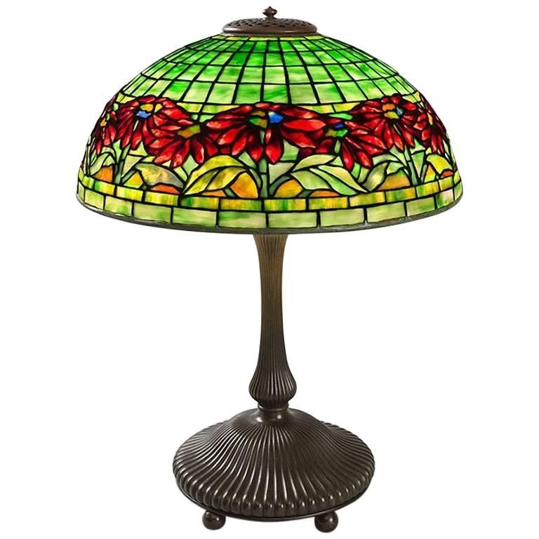 Tiffany Studios New York "Poinsettia" Table Lamp