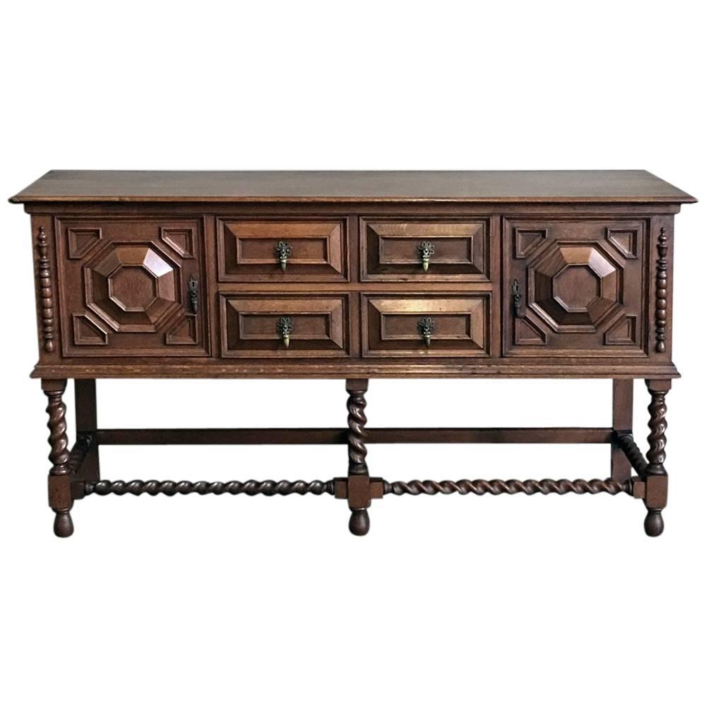 Antique Jacobean Buffet, circa 1930