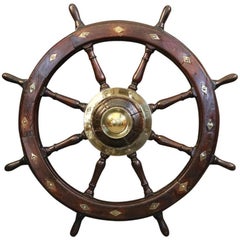Vintage Early 19th Century Yacht Wheel