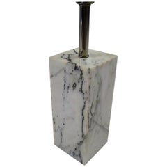 1970s Sonneman Marble Plinth Table Lamp for Kovacs