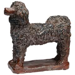 Glazed Redware Standing Dog