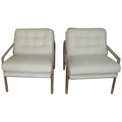 Milo Baughman Aluminium Armchairs 3