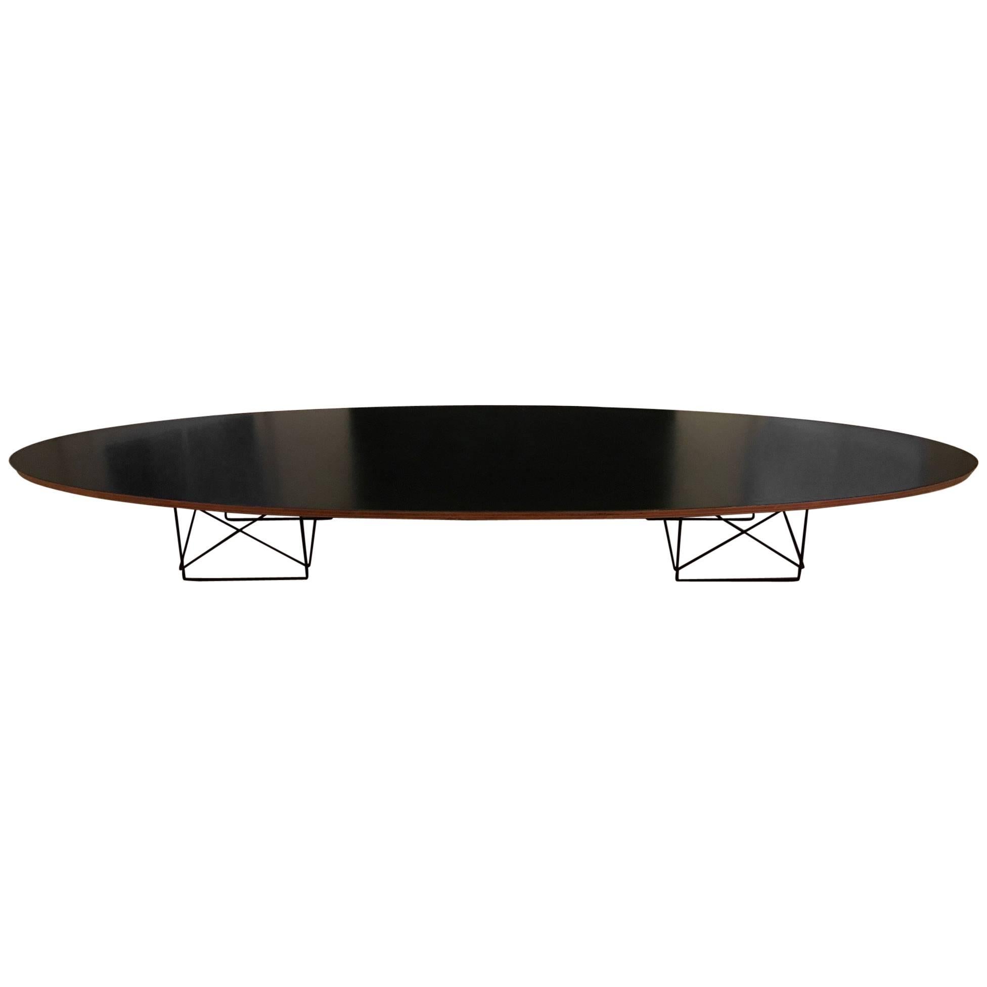 Eames "Surfboard" Cocktail Table with Elliptical Rod Base