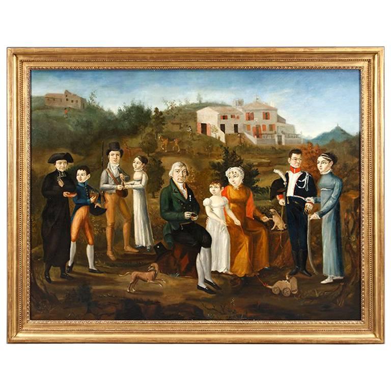 An early 19th Century Family Portrait For Sale