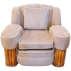 Art Deco Armchair Newly Upholstered