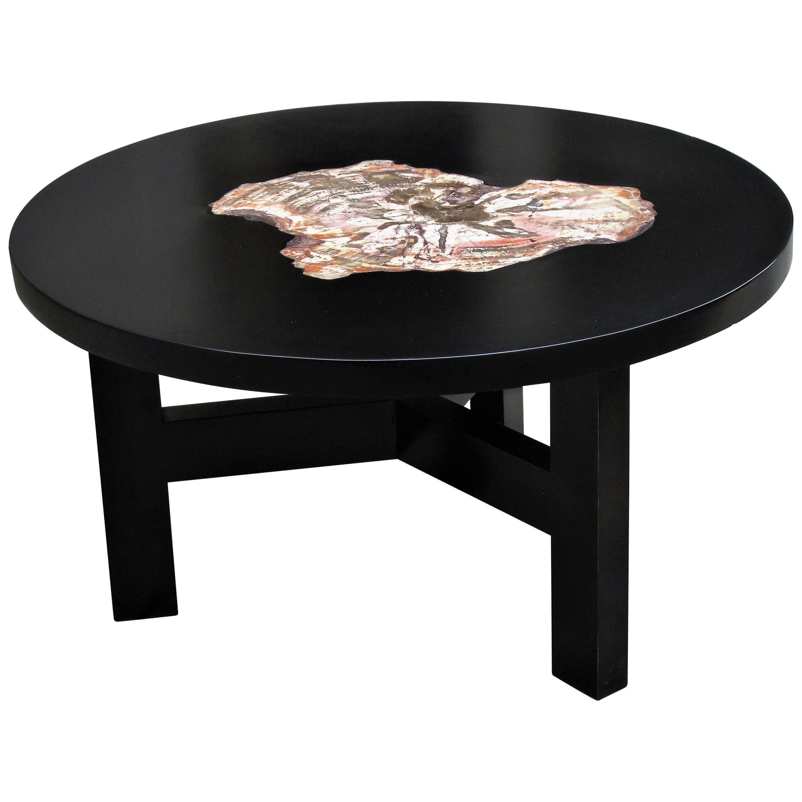 Petrified Wood Coffee Table Design For Sale
