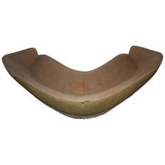 Wonderful 1950 Italian Curved Sofa Boomerang 4