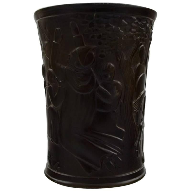 Cup or Vase, Designed by Just Andersen, Decorated with the Legend of Dannebrog
