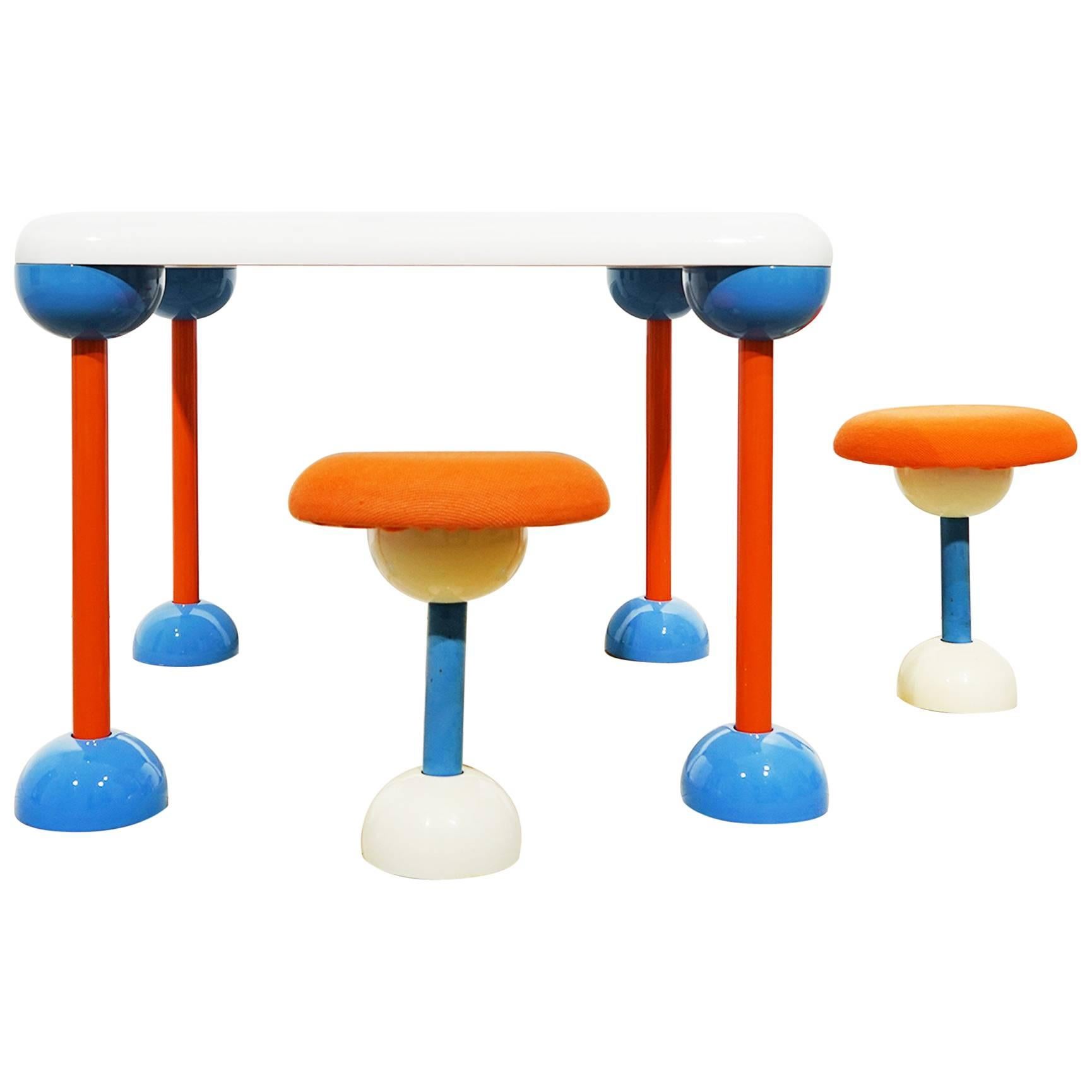 Prototype for "Micky-Mouse" Table, Ettore Sottsass for BBB Bonachina, 1971