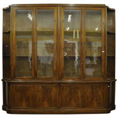 19th Century Charles X Walnut Wood French Bookcase, 1810s