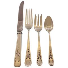 Madam Jumel by Whiting Sterling Silver Flatware Set 8 Service 35 Pcs No Monogram