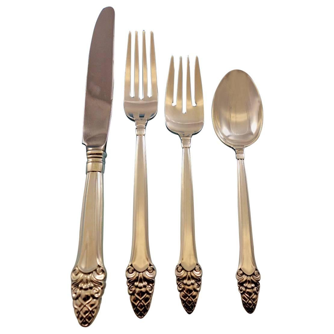 Sovereign Old by Gorham Sterling Silver Flatware Set for 8 Service 32 Pieces For Sale