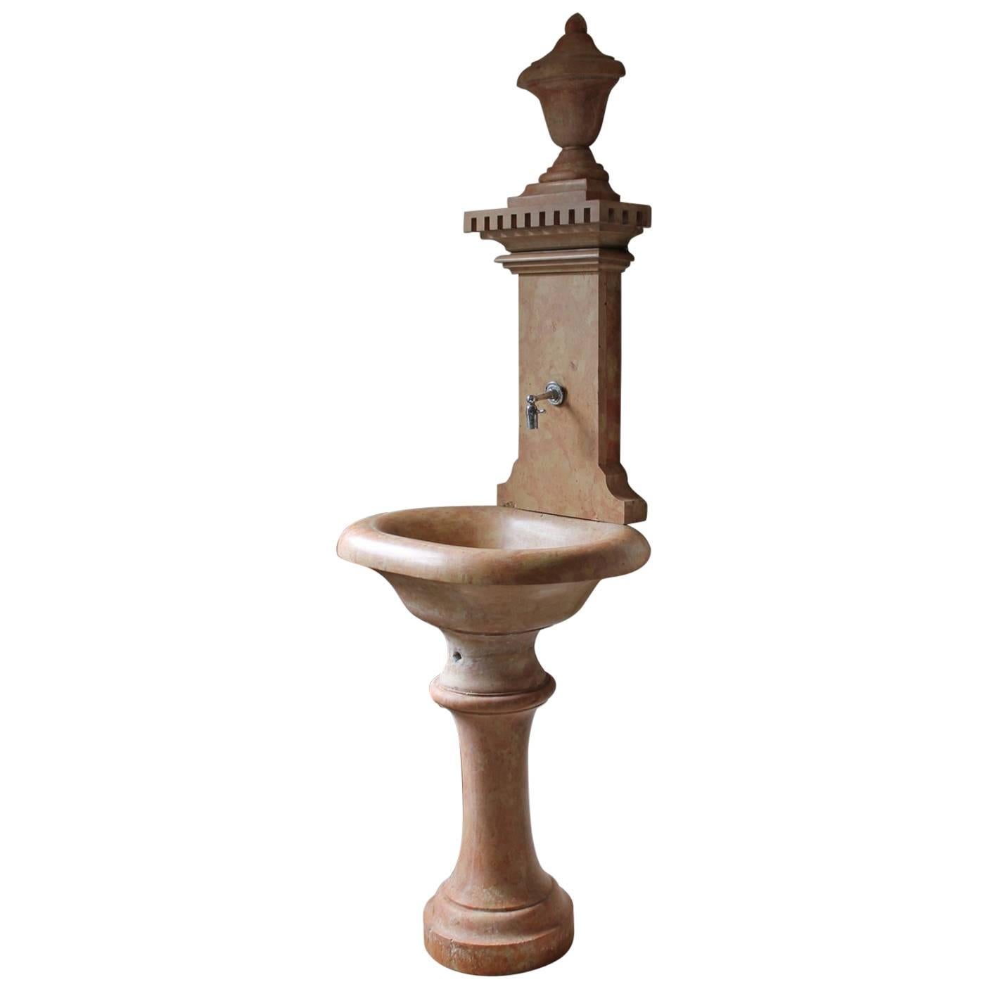 Antique Wall Fountain For Sale