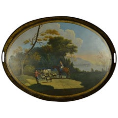 Antique Georgian Gallery Tray