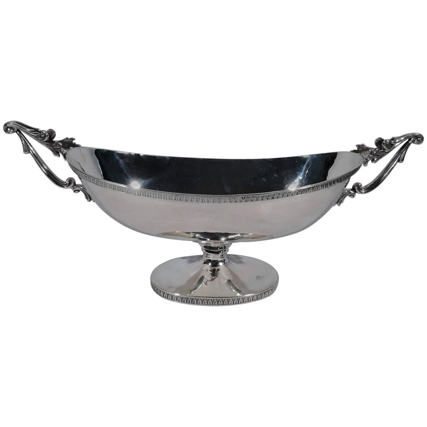 Italian Neoclassical Hand Hammered Silver Bowl