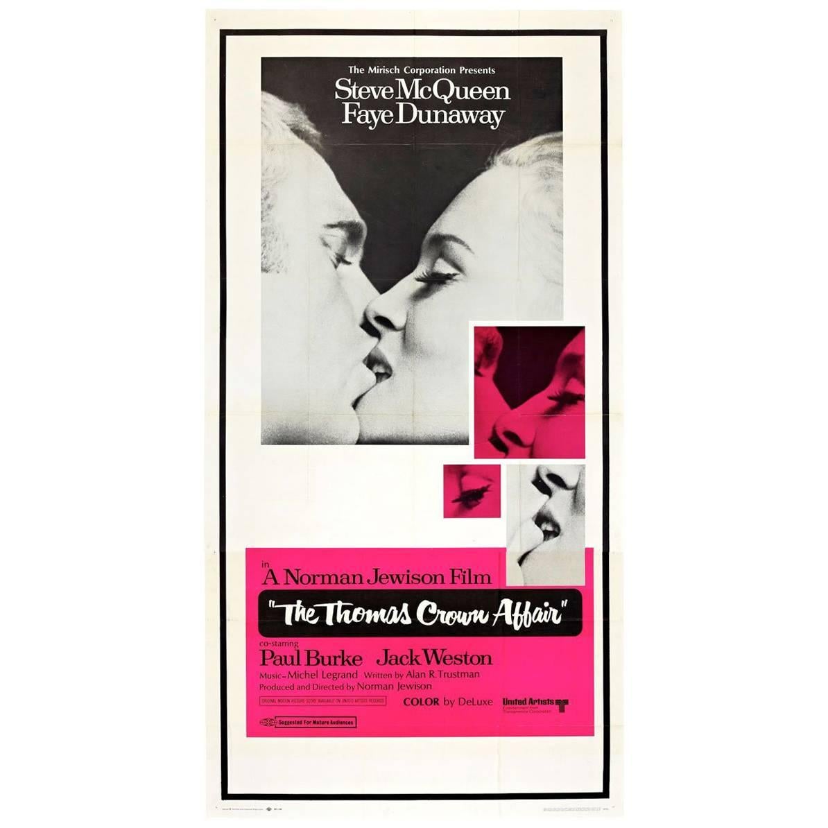 "The Thomas Crown Affair" Film Poster, 1968 For Sale