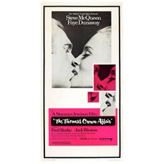 Vintage "The Thomas Crown Affair" Film Poster, 1968