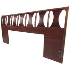 Mid-Century Walnut King-Size Headboard 7