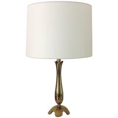 Scarpa Signed Brass Table Lamp