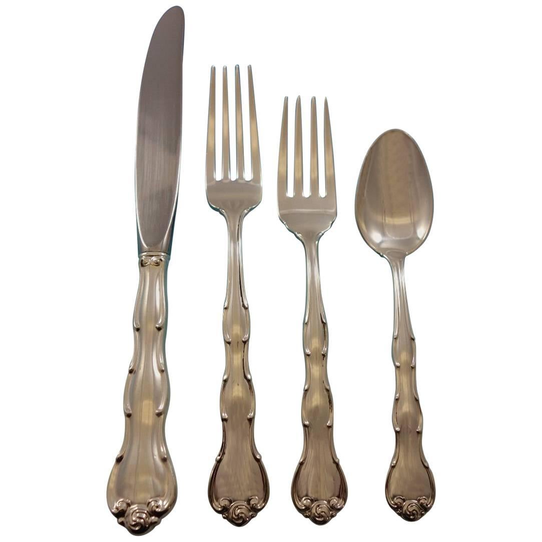 Rondo by Gorham Sterling Silver Flatware Set for 8 Service Luncheon 57 Pieces For Sale