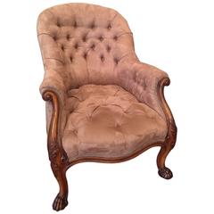Exceptional Quality Mid-19th Century Gillows Walnut Library Chair
